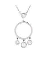 Pre-Owned Cartier Drop Charms Circle Necklace 18K White Gold with Diamonds