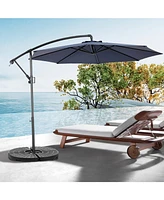 Best Choice Products 10ft Offset Patio Umbrella - Navy Blue