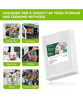 Bonsenkitchen Precut Vacuum Food Sealer Bags 100 Pint 6" x 10", Bpa Free, Commercial Grade Textured Food Vacuum Sealer Bag, Thick Embossed B