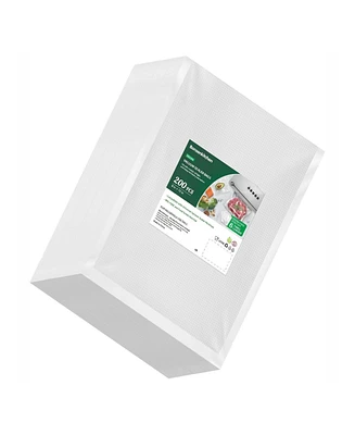 Bonsenkitchen Precut Vacuum Sealer Bags 200 Quart 8" x 12", Bpa Free, Commercial Grade Textured Food Vacuum Sealer Bag, Thick Embossed Bags