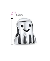 Bling Jewelry Spooky Halloween Ghost Charm Bead Sterling Silver for European Bracelet