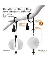 Brightech Ambience 30' Led Outdoor Orb String Lights with G100 Bulbs