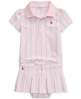Polo Ralph Lauren Baby Girls Cotton Shirt & Skort Set