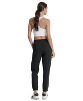 Dkny Sport Women's Cotton-Blend Tie-Waist Joggers