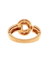 Pre-Owned Bvlgari Bvlgari Bvlgari Ring 18K Rose Gold and Diamonds