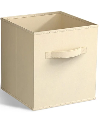 Sorbus 11 Inch Foldable Fabric Storage Cube Bin with Handles - for Organizing Pantry, Closet, Nursery, Playroom