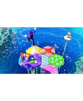 Nintendo Switch White Oled Console with Mario Party Superstars, Surge Accessory Gaming Kit, MightySkins Console and Controller Skin Voucher, and 1 Yea