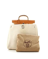 Pre-Owned Hermes Herbag A Dos Backpack Toile