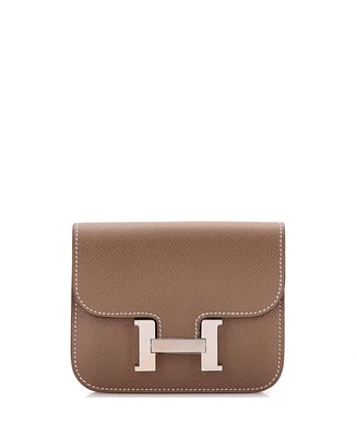 Pre-Owned Hermes Constance Slim Wallet Epsom