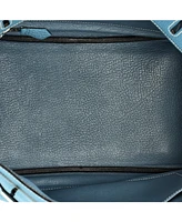 Pre-Owned Hermes Birkin 30 Handbag Blue Togo with Palladium Hardware