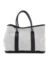 Pre-Owned Hermes Garden Party Tote Toile and Leather