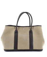 Pre-Owned Hermes Garden Party Tote Toile and Leather