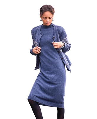 Celtic & Co. Women's Geelong High Neck Knee Length Dress