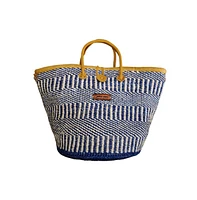 Ripples of Nourishment Handmade Sisal Straw Basket Tote Bag