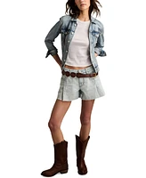 Lucky Brand Women's A-Line Flared Denim Shorts
