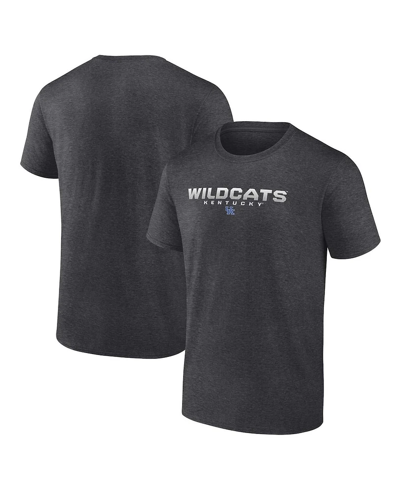 Fanatics Men's Heather Charcoal Kentucky Wildcats Iconic Battle Scars T-Shirt