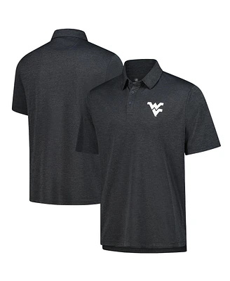 Fanatics Unlabeled Men's Heather Charcoal West Virginia Mountaineers Carbon Polo Shirt