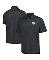 Fanatics Unlabeled Men's Heather Charcoal West Virginia Mountaineers Carbon Polo Shirt