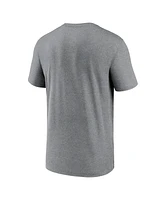 Nike Men's Heather Charcoal New Orleans Saints Primetime Legend Logo Performance T-Shirt