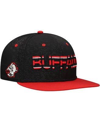 Fanatics Men's Black/Red Buffalo Sabres Alternate Logo Snapback Hat