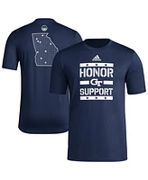 Adidas Men's Navy Georgia Tech Yellow Jackets Honor Support Pre-Game T-Shirt