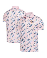 Puma Men's Pink Arnold Palmer Invitational Springs Floral Polo Shirt
