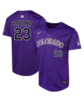 Nike Big Boys and Girls Kris Bryant Purple Colorado Rockies Alternate Limited Player Jersey