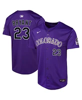 Nike Big Boys and Girls Kris Bryant Purple Colorado Rockies Alternate Limited Player Jersey