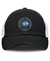 Fanatics Men's Black/White Nashville Predators Averie Trucker Adjustable Hat