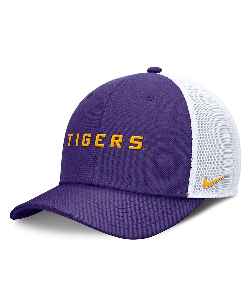 Nike Men's Purple Lsu Tigers Rise Performance Adjustable Trucker Hat