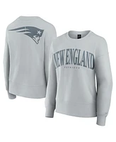 Fanatics Women's Gray New England Patriots Elements Pullover Sweatshirt