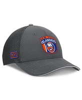 Fanatics Men's Gray New York Islanders Authentic Pro Home Ice Trucker Adjustable Hat