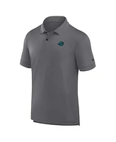 Fanatics Men's Heather Gray Miami Dolphins Front Office Move Mono Polo Shirt