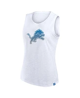 Fanatics Women's White Detroit Lions Slub Tank Top