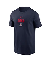 Nike Men's Navy Arizona Wildcats 2-Hit Stacked T-Shirt