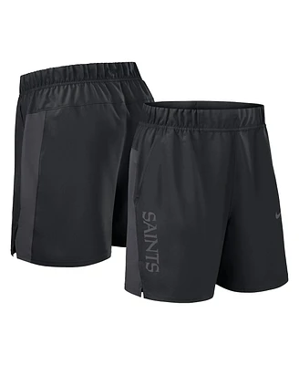 Nike Men's Black New Orleans Saints Woven Victory Performance Shorts