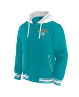 Darius Rucker Collection by Fanatics Men's Aqua Miami Dolphins Full-Snap Hoodie Jacket