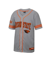 Colosseum Men's Gray Oregon State Beavers Free Spirited Baseball Jersey
