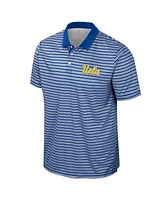 Colosseum Men's Blue Ucla Bruins Striped Polo Shirt