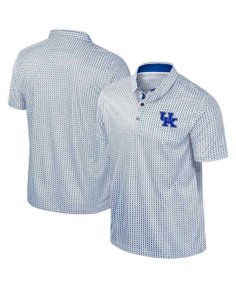 Colosseum Men's Royal Kentucky Wildcats Big Tall Marty Rival Polo Shirt