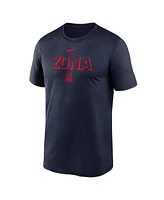 Nike Men's Navy Arizona Wildcats 2025 Sideline Legend Performance T-Shirt