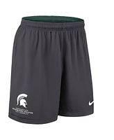 Nike Men's Green/Charcoal Michigan State Spartans 2025 Sideline Reversible Performance Shorts