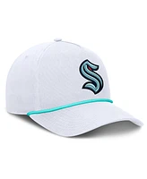 Fanatics Men's White Seattle Kraken Rope A-Frame Adjustable Hat