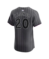 Nike Men's Pete Alonso Gray New York Mets City Connect Elite Jersey