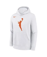 Nike Big Boys and Girls White Wnba Logo Essential Team Pullover Hoodie