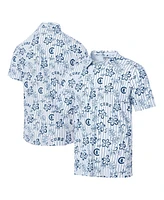 Reyn Spooner Men's White Chicago Cubs Cooperstown Collection Performance Polo Shirt