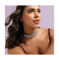 Sohi Pearl Crystal Choker Necklace