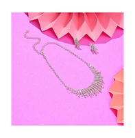Sohi Silver-Plated Stone Jewellery Set