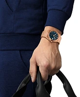 Tissot Men's Swiss Automatic Prx Powermatic 80 Rose Gold Pvd Stainless Steel Bracelet Watch 40mm