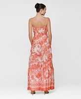 Avec Les Filles Women's Sleeveless Sweetheart Maxi Dress